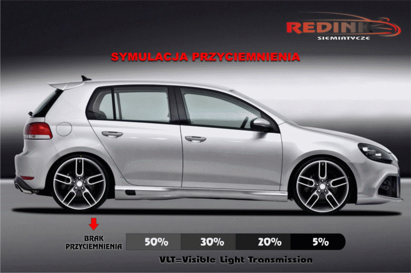 symulacja przyciemniania